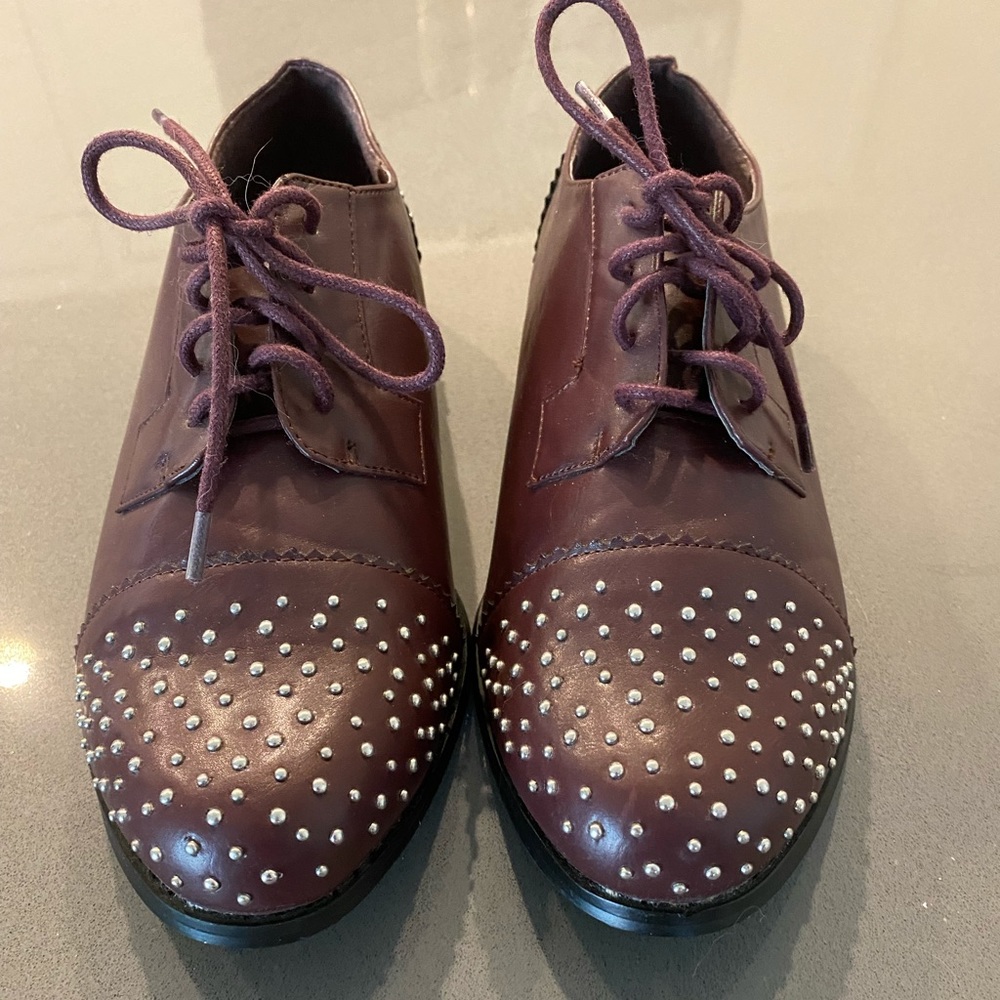 Torrid Burgundy Studded Dress Shoes size 9